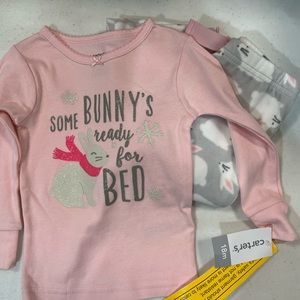 Carter's Easter Pajamas 2 Piece Set Some Bunny Ready For Bed Size 18 Mon…